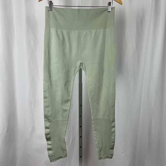 JoyLab XL Extra Large Olive Green Mesh High Waist Leggings Yoga Running Gym - Picture 1 of 9